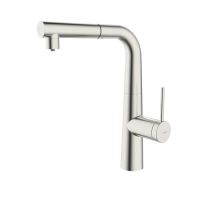 Смеситель для кухонной мойки IDDIS Pure PURBNPFi05 с фильтром и выдвижным изливом сатин