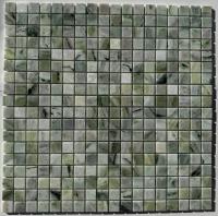 pixmosaic PIX 312 Jet Green, чип 15х15 мм, сетка 305х305х4 мм, Полированная