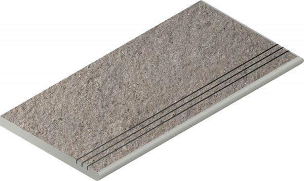 Угловая ступень DISCOVER X2 GREY GRADINO ROUND GRIP DX правая (620040000156) 30x60 от Italon (Россия)