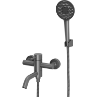 Смеситель для ванны RUSH Melos SUS1101-44Grey графит