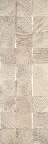 Плитка настенная Daikiri Beige Wood Kostki Struktura 25x75 от Paradyz (Польша)