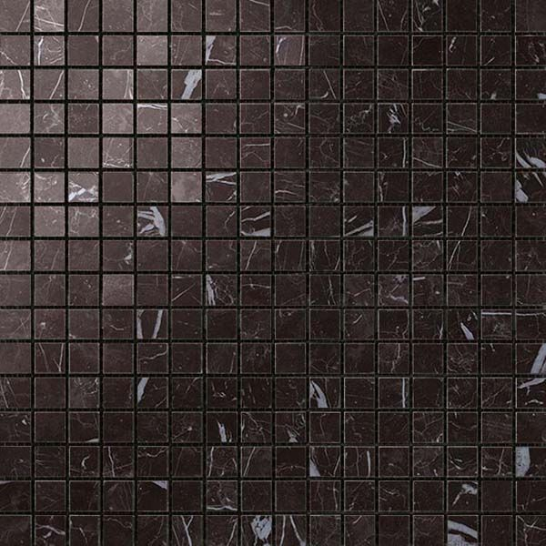 Мозаика керамогранит Marvel Stone Nero Marquina Mosaico Lapp. (AS3U) 30x30 от Atlas Concorde (Италия)