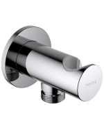 Шланговое подключение с держателем для душа Aquatek AQ2464CR хром