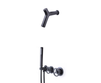 Душевой комплект Bronze de Luxe Liberty 5011B-P черный