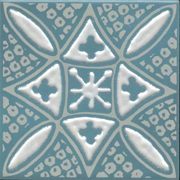 Декор Бахия 2 бирюзовый глянцевый (KMD3STA020GN) 9.8x9.8x0.7 от Kerama Marazzi (Россия)