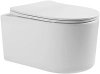 Унитаз подвесной с сиденьем микролифт Aquatek Мия AQ2004-00 безободковый