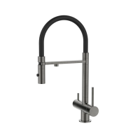 Смеситель для кухонной мойки IDDIS Ace ACEGMFFi05 с фильтром и гибким изливом графит