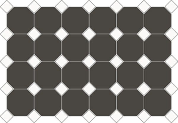 Керамогранит CE.SI. ART DECO Carbonio ottagono (СП163) 10x10 от CE.SI. (Италия)