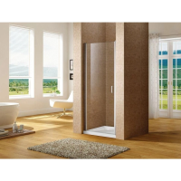 Душевая дверь в нишу Aquanet Cinetic 90 см. профиль хром, стекло прозрачное