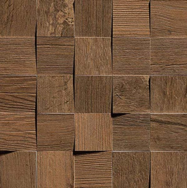 Мозаика Axi Dark Oak Mosaico 3D (AMV9) 35x35 от Atlas Concorde (Италия)