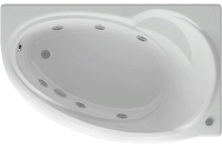 Акриловая ванна Aquatek Бетта 170х97 BET170-0000011 правая, (пневпоуправление), с фронтальным экраном
