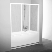 Шторка для ванны Ravak Supernova 181 см. профиль белый, стекло прозрачное