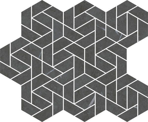 Мозаика METROPOLIS IMPERIAL BLACK MOSAICO ICON (620110000158) 28.6x34.7 от Italon (Россия)