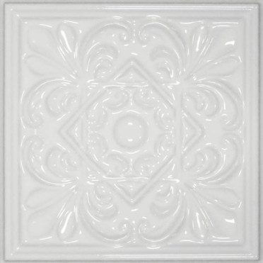 Декор PLUS CLASSIC 1 WHITE ZINC (CV62799) 15x15 от Cevica (Испания)