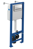 Инсталляция для подвесного унитаза Cersanit Vector 40 стекло белый (64178) комплект с клавишей