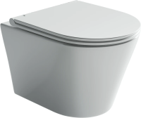 Унитаз подвесной с сиденьем микролифт Ceramica Nova Forma CN3011 безободковый