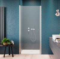 Душевая дверь в нишу левосторонняя Radaway EOS 100 см. профиль хром, стекло прозрачное