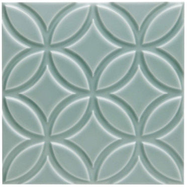 Декор NERI LISO BOTANICAL SEA GREEN (ADNE4147) 15x15 от ADEX (Испания)