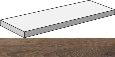 Угловая ступень ECO CHIC ANG.TOP SX BROWN RET левая (PF60006669) 32x120x4.5 от ABK Ceramiche (Италия)