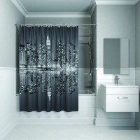 Штора для ванной Iddis Basic B04P118i11 черный