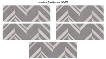 Настенная плитка Limestone Grey Struttura 24.2x70 от Eletto Ceramica (Россия)