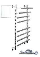 Полотенцесушитель электрический 500x600 Двин F BRAID electro 4627169469903 белый