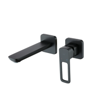 Встраиваемый смеситель для раковины IDDIS Slide SLIBL00i65 черный матовый