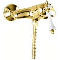 Смеситель для душа Cezares Margot MARGOT-DM-03/24-Bi золото ручка белая