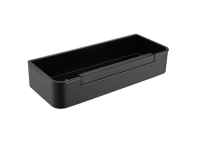 Полка для душа Aquatek AQ4966MB черный со стеклоочистителем