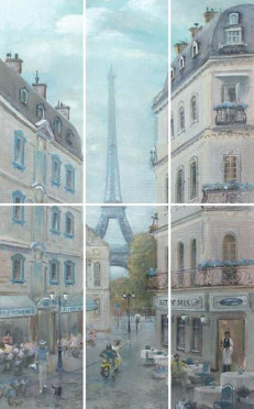 Панно Кантри Шик VB/A14/6x/7071 Париж 60x100 от Kerama Marazzi (Россия)