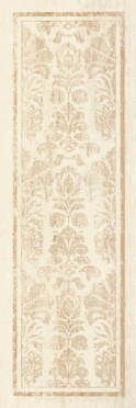Настенная плитка Cassinia Beige Arabesca структ. рект. 25x75 от Paradyz (Польша)
