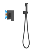 Гигиенический душ со смесителем Aquatek Либра AQ1619MB черный