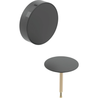 Декоративный комплект Geberit d52, для слива-перелива для ванн с поворотным механизмом, чёрный матовый (150.300.14.1 )