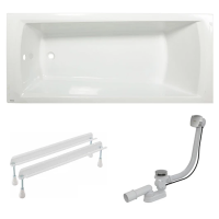 Акриловая ванна Ravak SET Domino Plus (3 в 1) 70508024 белая