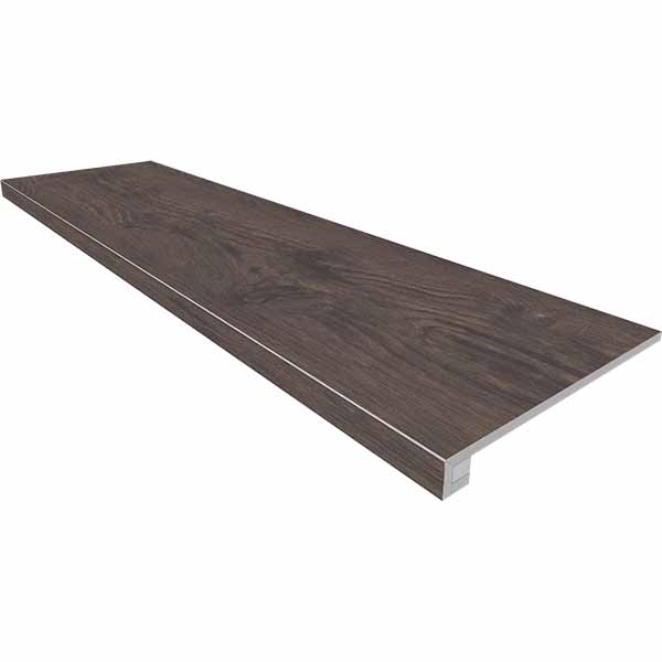 Комплект (Ступень SI04(33x120)непол.(прямоугол.бортик)без насечек+Подступенок(14.5x120) 33x120 от Ametis (Россия)