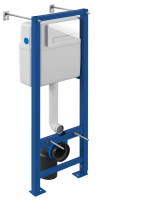 Инсталляция для подвесного унитаза Cersanit Vector 40 пластик белый (64184) комплект с клавишей