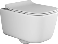 Унитаз подвесной с сиденьем микролифт Ceramica Nova New Day CN3005 безободковый