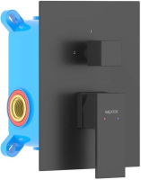 Смеситель для ванны Aquatek Либра AQ1646MB черный