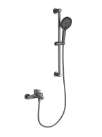Смеситель для ванны с душевым гарнитуром Aquatek Лугано AQ1748BGM оружейная сталь