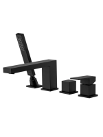 Смеситель на борт ванны Aquatek Либра AQ1648MB черный