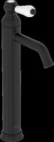 E24361-BL LOUISE смеситель для раковины высокий без донного клапана матовый черный