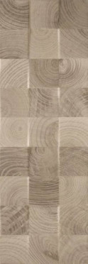 Плитка настенная Daikiri Brown Wood Kostki Struktura 25x75 от Paradyz (Польша)