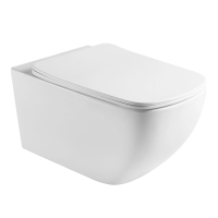 Унитаз подвесной с сиденьем микролифт Aquatek Медея AQ1537T-00 безободковый