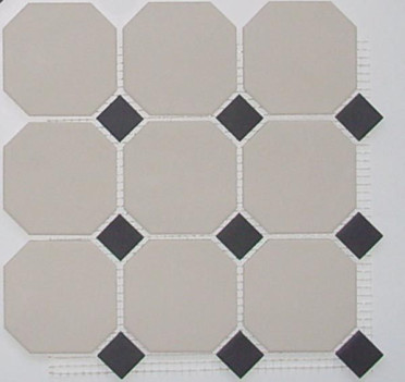 Керамогранит 4416 OCT14-1Ch White OCTAGON 16/Black Dots 14 30x30 от TopCer (Португалия)