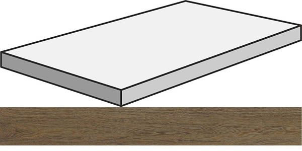 Угловая ступень S.WOOD GRAD.ANG.120/SX W.NU левая 33x120 от Sant Agostino (Италия)