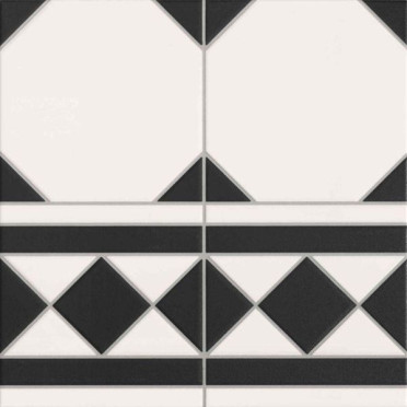 Декор Oxford Negro Cenefa 33.3x33.3 от Realonda Ceramica (Испания)