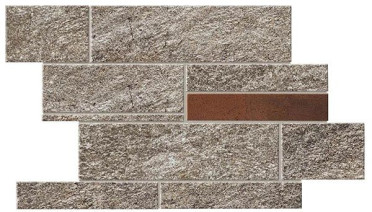 Мозаика Norde Piombo Brick Corten (A599) 39x27.8 от Atlas Concorde (Италия)