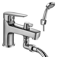 Смеситель на борт ванны Rossinka S35-38 на 1 отверстие