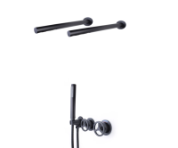 Душевой комплект Bronze de Luxe Liberty 5011B-F черный