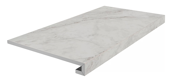 Фронтальная ступень клееная Тубкаль белый матовый обрезной (KM6060G0321RGCF) 33x60 от Kerama Marazzi (Россия)